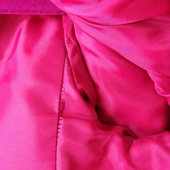 Talbots Wool Blend Moto Jacket | 10 Petite | Pink Blazer Wide Collar Pockets - Picture 11 of 11